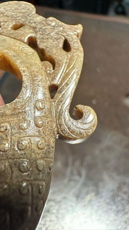 古玩玉器仿古玉雞心佩真品鑒賞圖