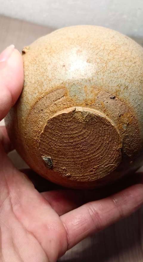 古玩陶瓷兩晉南北朝.岳州窯連體青釉茶碗拍賣,當(dāng)前價(jià)格600元