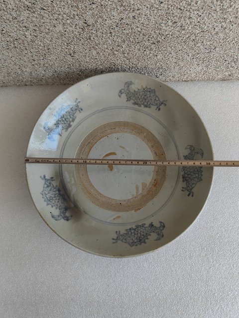 古玩陶瓷青花魚紋盤真品鑒賞圖