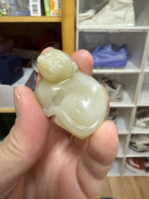古玩玉器和田玉獸真品鑒賞圖