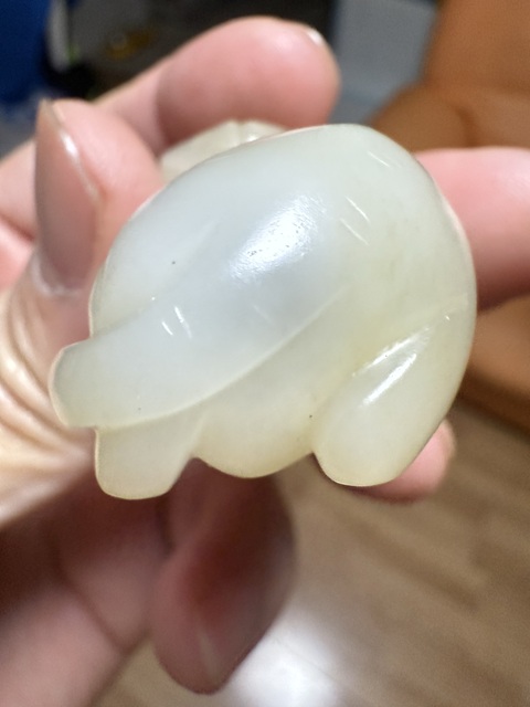 古玩玉器和田玉獸真品鑒賞圖