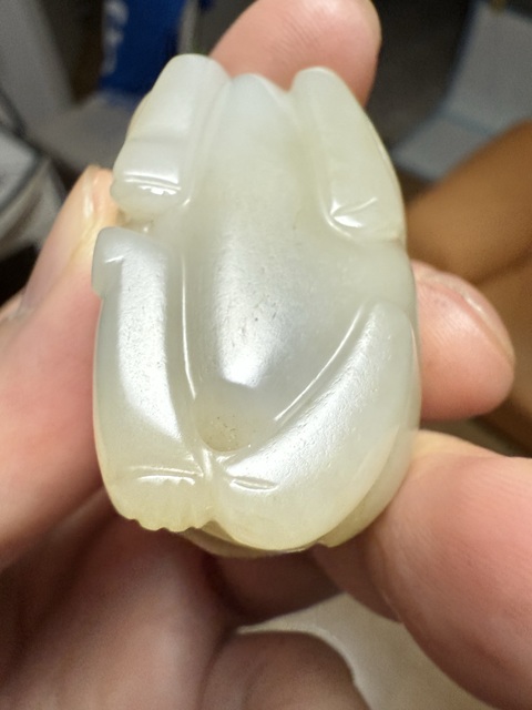 古玩玉器和田玉獸真品鑒賞圖