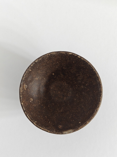古玩陶瓷贛州窯褐釉茶盞真品鑒賞圖