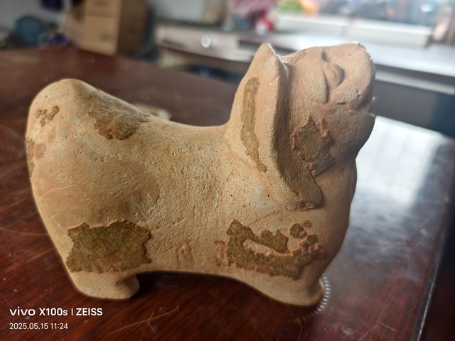 古玩陶瓷洪州窯青釉獅子擺件拍賣，當前價格1888元