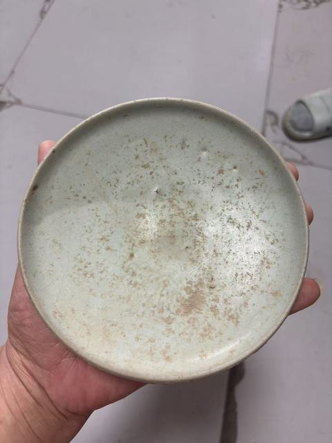 古玩陶瓷金代鈞瓷盤真品鑒賞圖