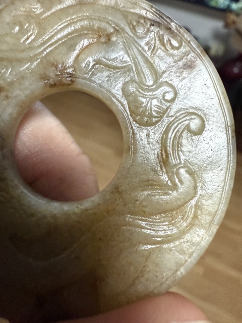 古玩玉器仿古做舊玉璧真品鑒賞圖