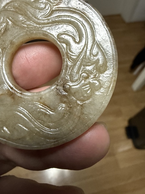 古玩玉器仿古做舊玉璧真品鑒賞圖