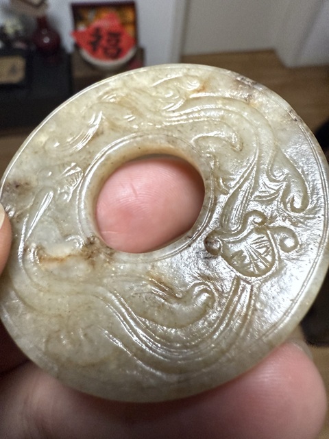 古玩玉器仿古做舊玉璧真品鑒賞圖