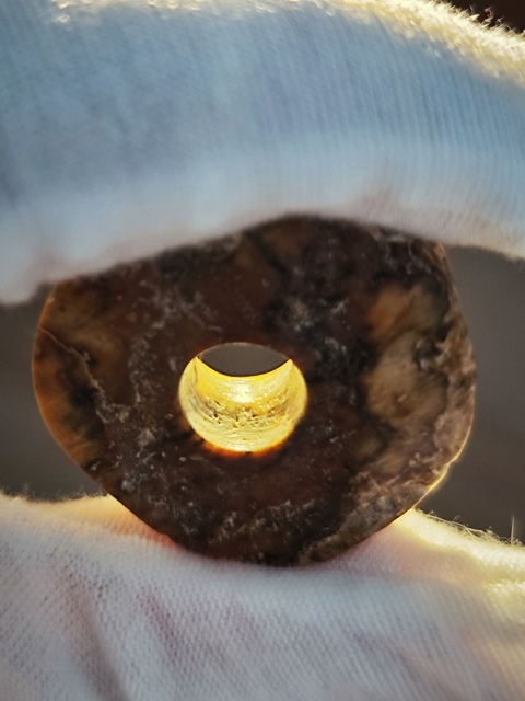 古玩玉器仿古做舊小玉璧真品鑒賞圖