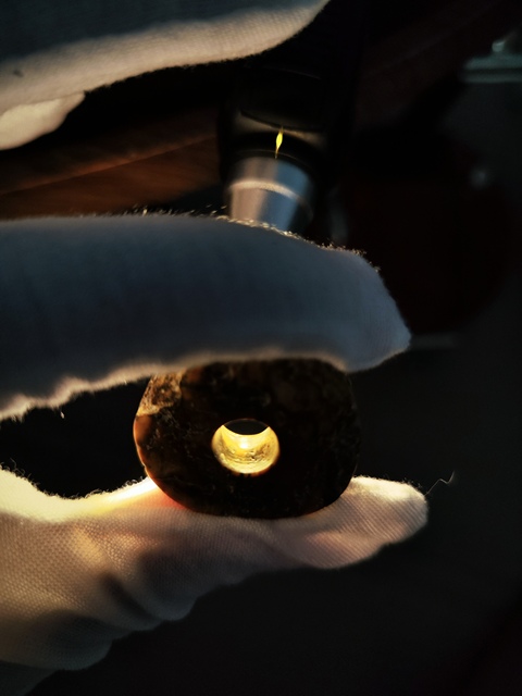 古玩玉器仿古做舊小玉璧真品鑒賞圖