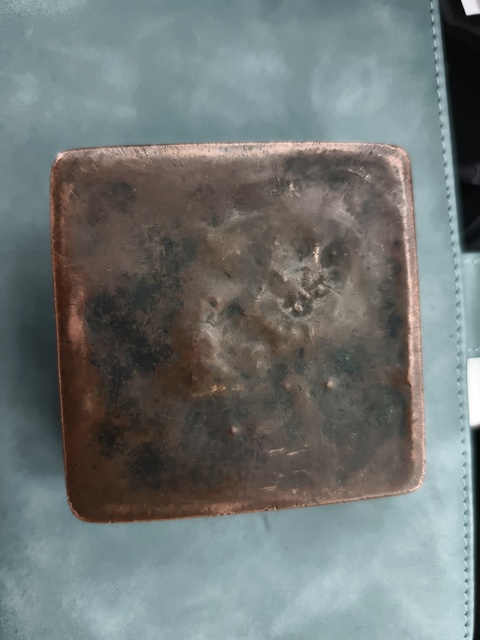 古玩銅器墨盒真品鑒賞圖