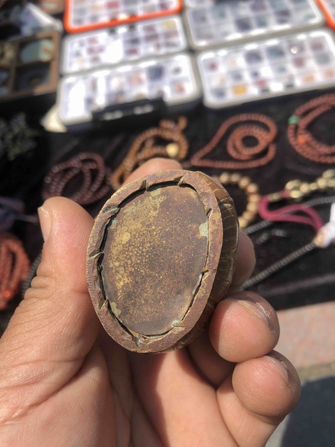 古玩銅器銅蓮花生真品鑒賞圖