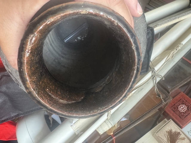 古玩陶瓷磁州窯系黑釉瓶真品鑒賞圖