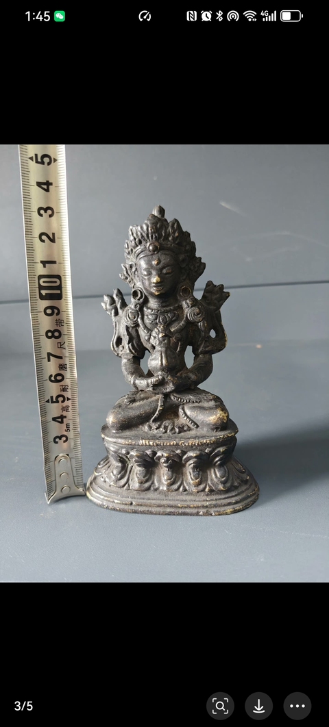 古玩銅器清代無量壽造像拍賣,當前價格5800元