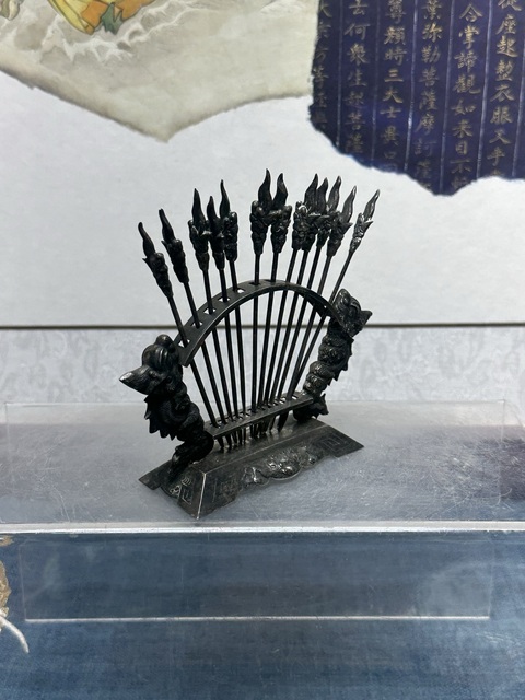 古玩陶瓷民國銀質果叉真品鑒賞圖