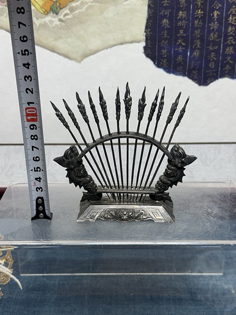 古玩陶瓷民國銀質果叉真品鑒賞圖