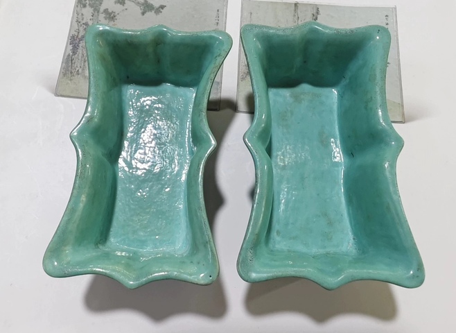 古玩陶瓷爐鈞釉四足洗真品鑒賞圖