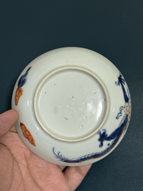 古玩陶瓷清·雍正過墻龍紋青花礬描金紅盤拍賣,當(dāng)前價(jià)格0元
