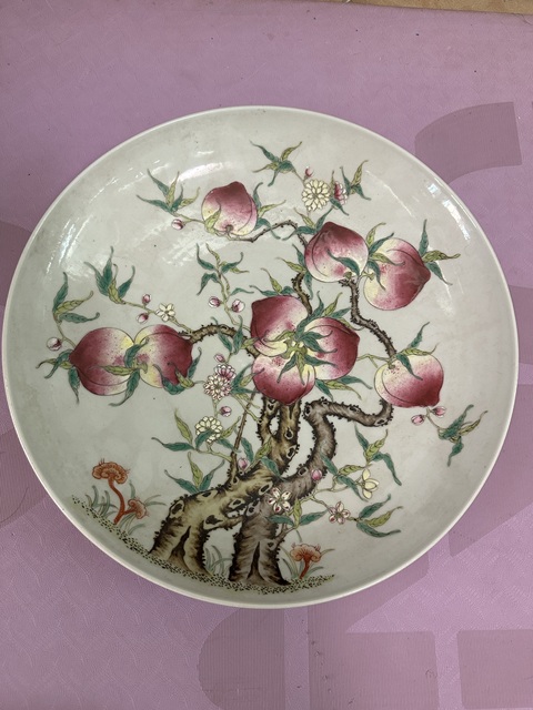 古玩陶瓷粉彩盤拍賣,當前價格5000元
