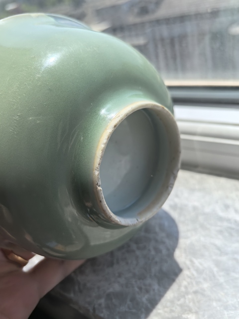 古玩陶瓷明早期翠青釉碗拍賣，當前價格3800元