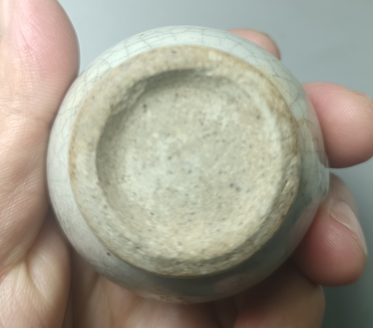 古玩陶瓷清早期哥釉水盂拍賣，當前價格877元