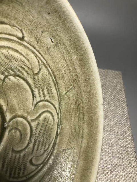 古玩陶瓷（宋代）青釉刻花紋碗（有很高藝術收藏價值）拍賣，當前價格0元