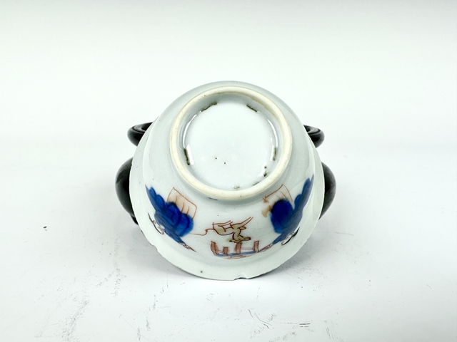 古玩陶瓷清康熙·青花礬紅描金人物故事杯碟拍賣,當(dāng)前價(jià)格2000元
