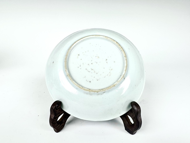 古玩陶瓷清康熙·青花礬紅描金花鳥紋杯碟拍賣，當前價格1200元