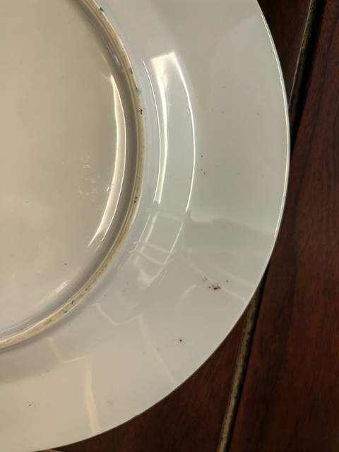 古玩陶瓷百花不落地粉彩盤真品鑒賞圖