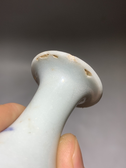 古玩陶瓷明末清初青花花卉紋玉壺春瓶拍賣(mài),當(dāng)前價(jià)格688元