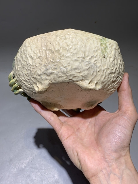 古玩陶瓷清代蟹甲八方洗 水仙盆拍賣,當前價格999元