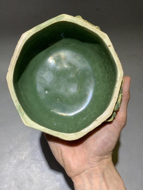 古玩陶瓷清代蟹甲八方洗 水仙盆拍賣,當前價格999元
