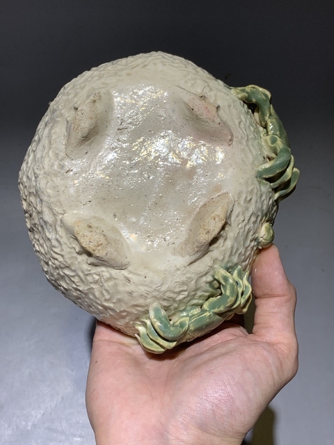 古玩陶瓷清代蟹甲八方洗 水仙盆拍賣,當前價格999元