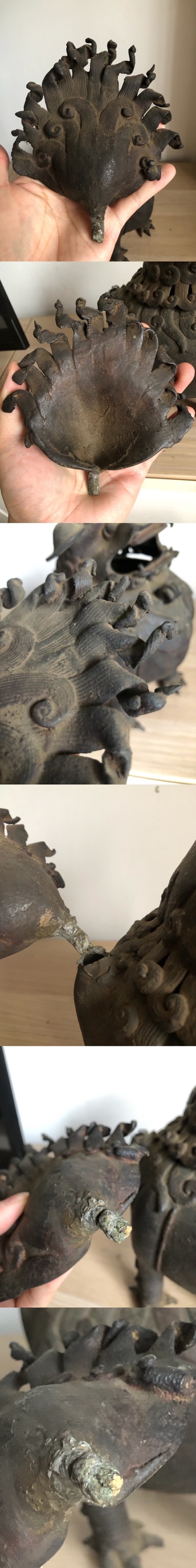 古玩銅器明晚期·泥金甪端 熏爐 28cm拍賣，當前價格100000元