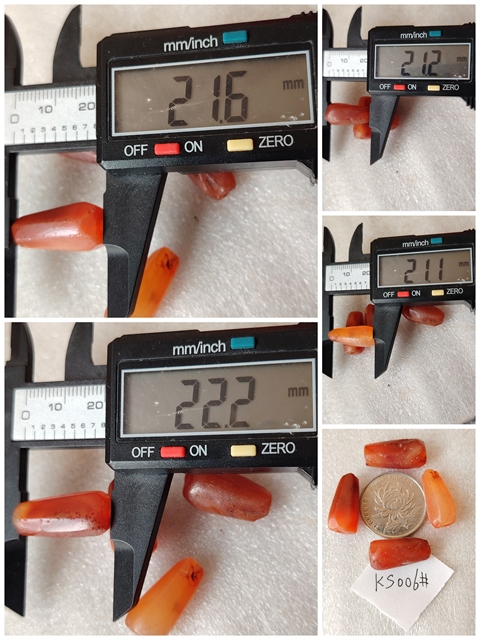 古玩玉器天然紅瑪瑙多棱珠4顆拍賣,當(dāng)前價格118元