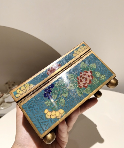 古玩雜項景泰藍盒子真品鑒賞圖