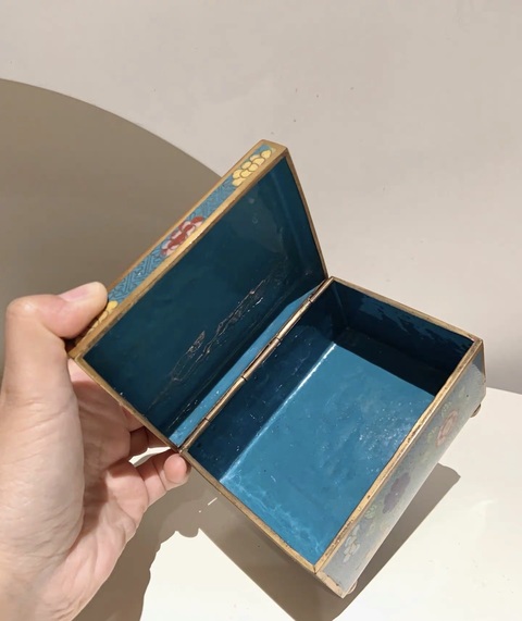 古玩雜項景泰藍盒子真品鑒賞圖