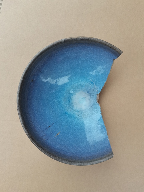 古玩陶瓷鈞窯天藍釉大碗拍賣,當前價格0元