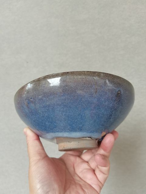 古玩陶瓷鈞窯天藍釉大碗拍賣,當前價格0元