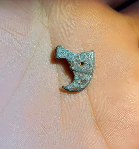古玩銅器清.咒點摸金符拍賣，當(dāng)前價格3500元