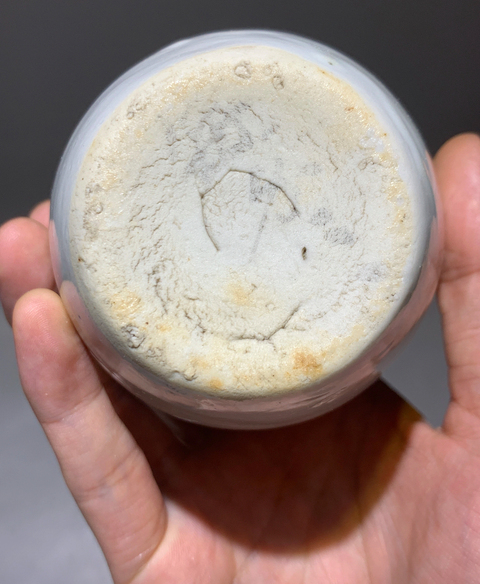 古玩陶瓷德化窯青花花卉紋罐真品鑒賞圖