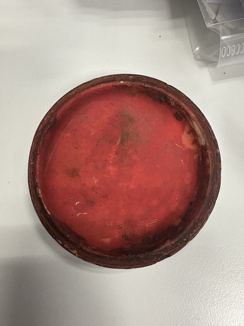 古玩陶瓷青花印泥盒真品鑒賞圖