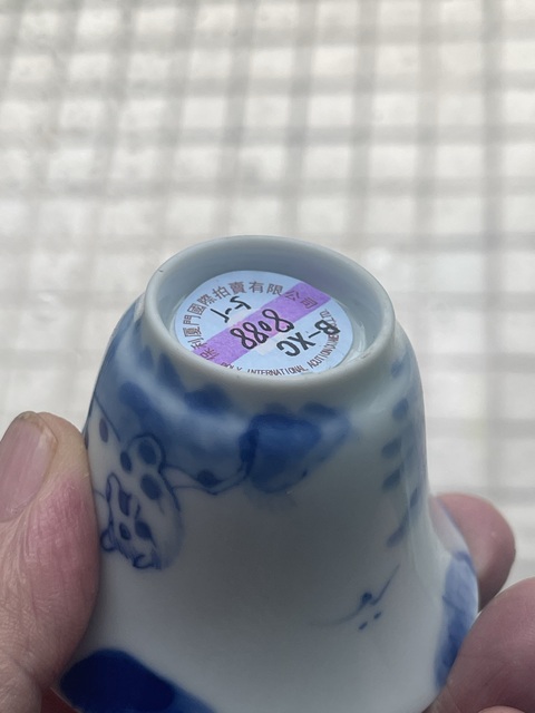 古玩陶瓷清早期青花盞真品鑒賞圖
