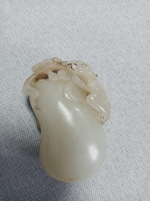 古玩玉器和田玉雕“瓜果墜”真品鑒賞圖