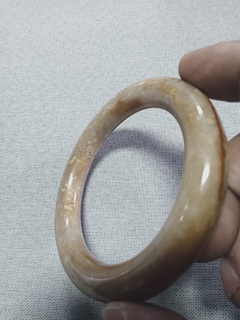 古玩玉器和田玉雕“素紋手鐲”真品鑒賞圖