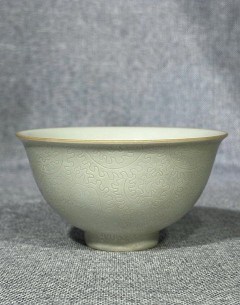 古玩陶瓷清乾隆白軋道粉彩杯拍賣，當前價格6777元