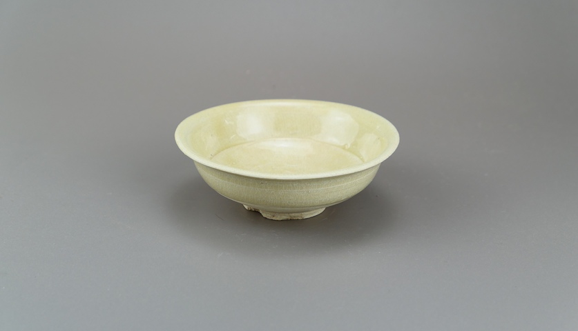 古玩陶瓷宋元.米黃釉水洗(珍稀釉色)拍賣,當前價格175元