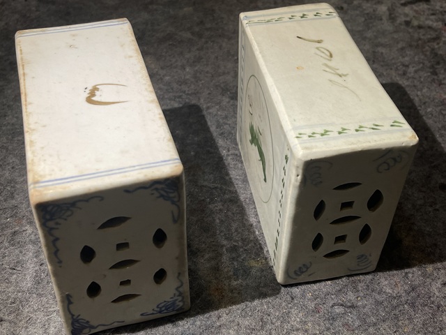 古玩陶瓷粉彩脈枕拍賣，當前價格290元