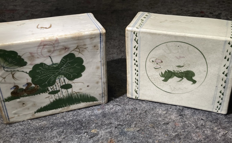古玩陶瓷粉彩脈枕拍賣，當前價格290元