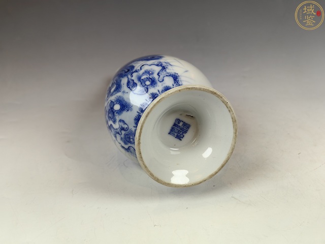 古玩陶瓷鳳紋青花玉米瓶真品鑒賞圖